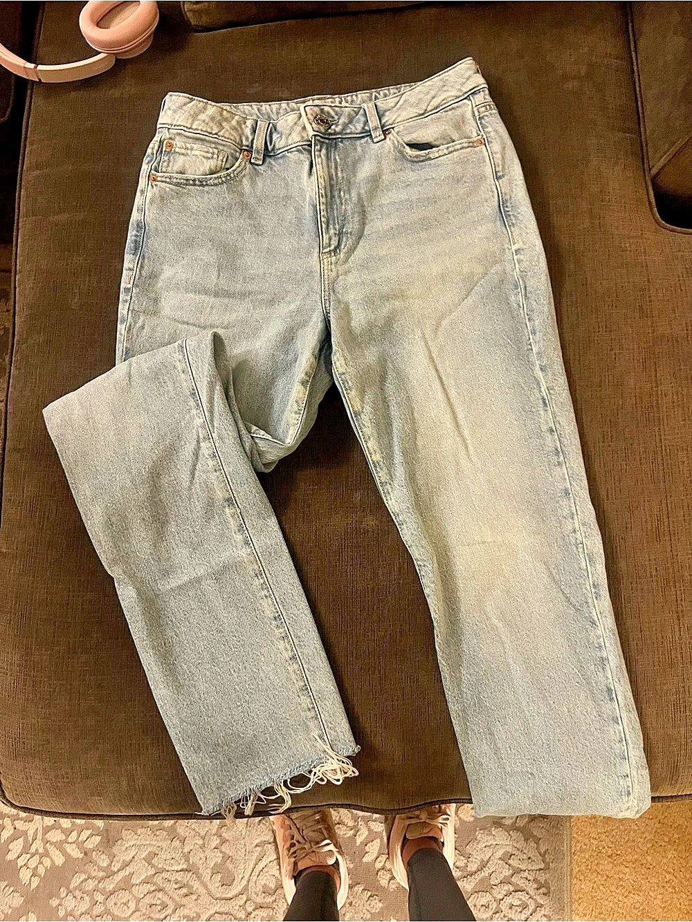 Garage Denim High Rise Straight Leg Jeans Waist 09/29 Blue